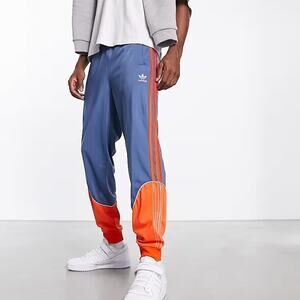 adidas Originals Superstar Tricot Track Pants Men's Size Small Joggers Blue Org